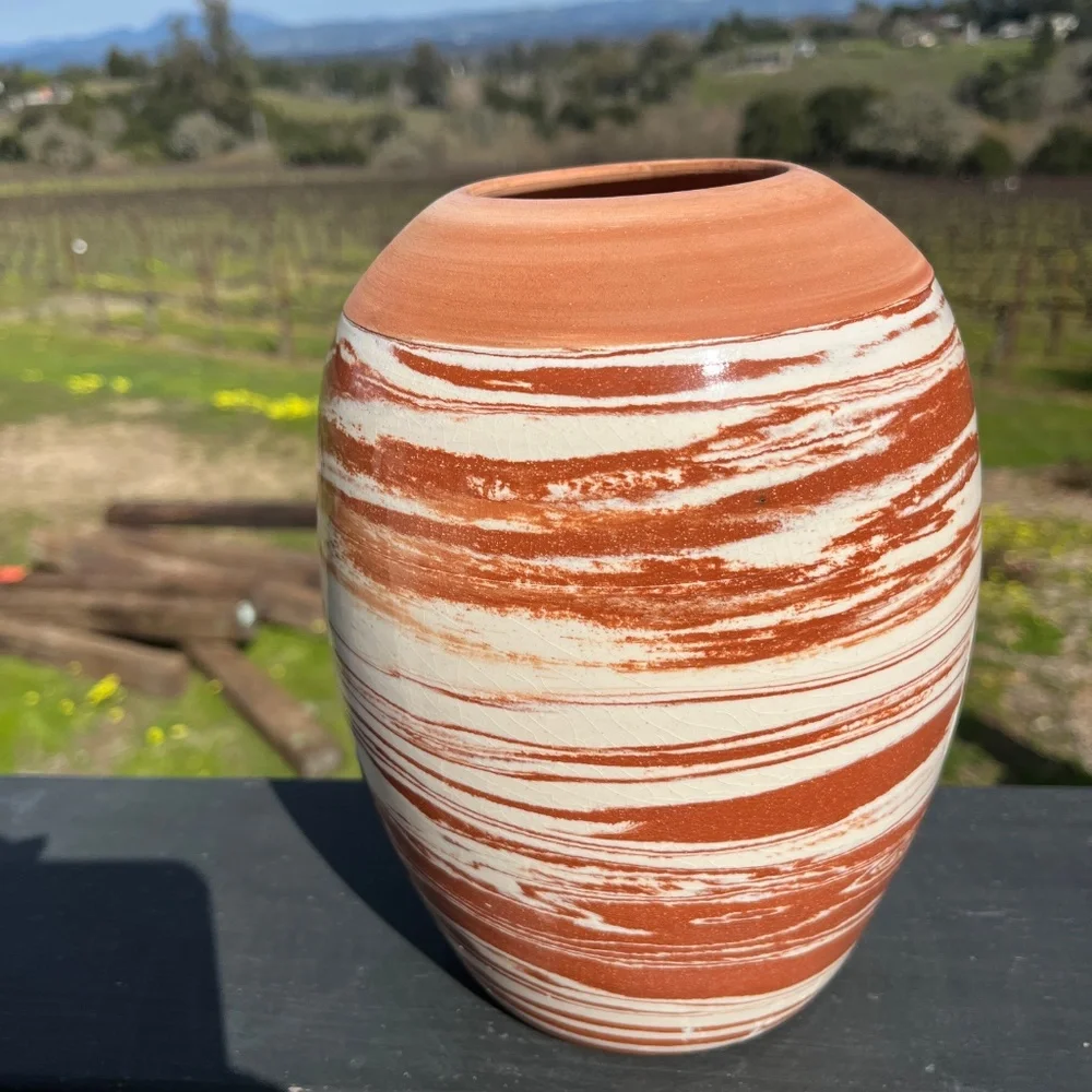 Handmade Sedona Swirl Pottery Vase – Inspired by Sedona's Vortex Energy